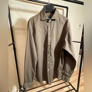 Olive Casual button down. Polo by Ralph Lauren.
